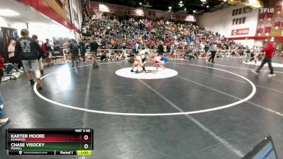 144 lbs Cons. Round 1 - Karter Moore, Evanston vs Chase Visocky, Powell