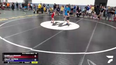 55 lbs Rr3 - Finley McPeck, Mat-Su Matmen vs Isabella Graham, Mat-Su Matmen