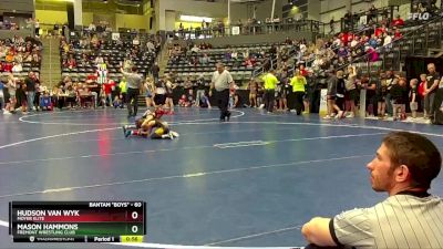 60 lbs Cons. Round 5 - Mason Hammons, Fremont Wrestling Club vs Hudson Van Wyk, Moyer Elite