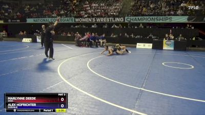 155 lbs Quarterfinal - Marlynne Deede, Iowa vs Alex Hofrichter, Dubuque