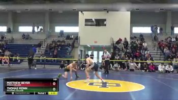 149 lbs 1st Place Match - Thomas Monn, McDaniel College vs Matthew Beyer, Ithaca College