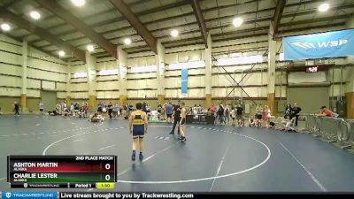 110 lbs 2nd Place Match - Charlie Lester, Alaska vs Ashton Martin, Alaska