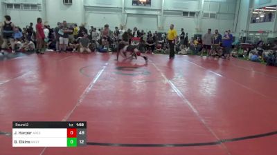 160 lbs Round 2 - Jasper Harper, Ares W.C. (MI) vs Brayden Elkins, West Virginia Wild