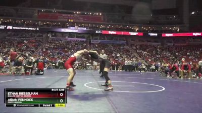 3A-152 lbs Cons. Round 2 - Aidan Pennock, Fort Madison vs Ethan Riesselman, Dallas Center-Grimes