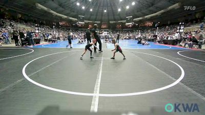 43 lbs Round Of 16 - Teagen Martinez, Carl Albert vs Bentlee Egleston, Claremore Wrestling Club