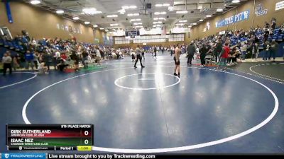 175 lbs 5th Place Match - Dirk Sutherland, American Fork Jr High vs Isaac Nez, Charger Wrestling Club