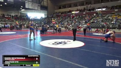 5A 190 lbs Quarterfinal - Jonathan Eye, Lakeside vs Eason Recktenwald, Mountain Home