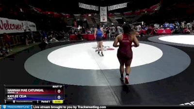 152 lbs Round 3 (16 Team) - Hannah Mae Catungal, SDIKWA vs Kaylee Ceja, SAWA