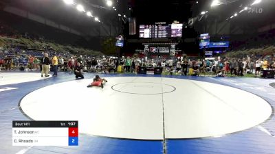 113 lbs Cons 32 #2 - Tye Johnson, North Carolina vs Colton Rhoads, Ohio