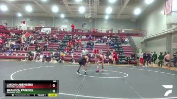 149 lbs Quarterfinal - Brandon Paredes, Chadron State vs Jason Hanenberg, Western Colorado