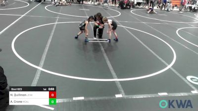 61 lbs Consi Of 8 #2 - Nolan Quillman, Jenks Trojan Wrestling Club vs Aiden Crone, Mcalester Youth Wrestling