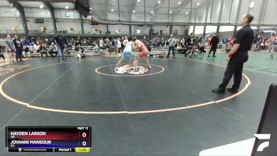 175 lbs Cons. Round 3 - Hayden Larson, OR vs Jovanni Mansour, CA