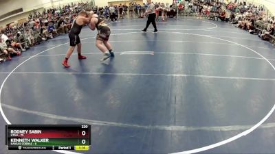 220 lbs Round 2 (6 Team) - Rodney Sabin, Utah vs Kenneth Walker, Kansas Cobras