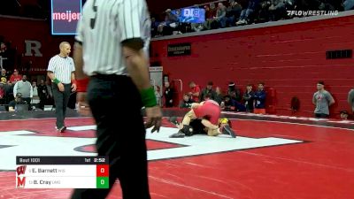 125 lbs Quarterfinal - Eric Barnett, Wisconsin vs Brandon Cray, Maryland