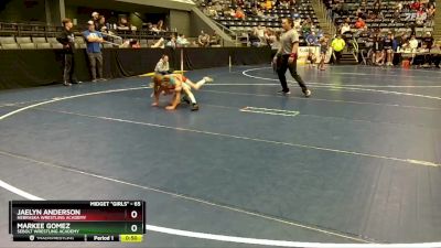 65 lbs 1st Place Match - Jaelyn Anderson, Nebraska Wrestling Academy vs Markee Gomez, Sebolt Wrestling Academy