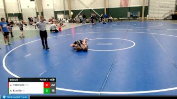 96 lbs Round 7 (8 Team) - Jaxon Petersen, Columbus Wrestling Organization vs Ayden Kuebler, G.I. Grapplers