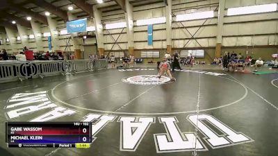 102 lbs Cons. Round 3 - Gabe Wassom, KS vs Michael Klein, LA