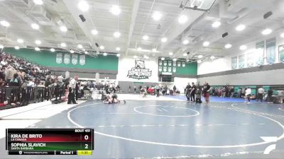 150 lbs Quarterfinal - Kira De Brito, La Canada vs Sophia Slavich, Santa Barbara