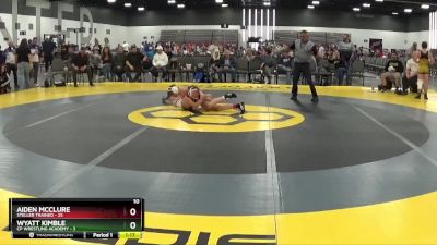 105 lbs Placement Matches (8 Team) - Wyatt Kimble, CP Wrestling Academy vs Aiden McClure, Steller Trained