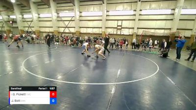 195 lbs Semifinal - Garrett Pickett, Talons Wrestling Club vs Jake Bott, Sanderson Wrestling Academy