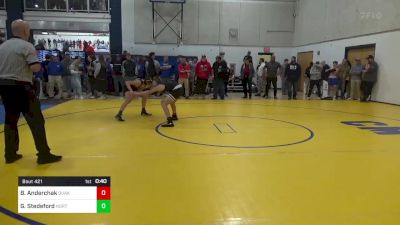 107 lbs Consy 2 - Bruce Anderchak, Quaker Valley vs Gus Stedeford, North Allegheny