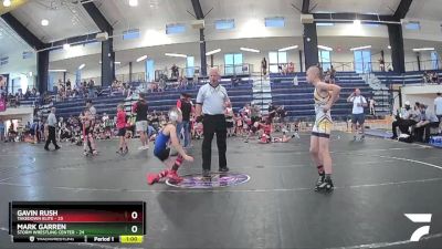 80 lbs Round 3 (8 Team) - Gavin Rush, Takedown Elite vs Mark Garren, Storm Wrestling Center