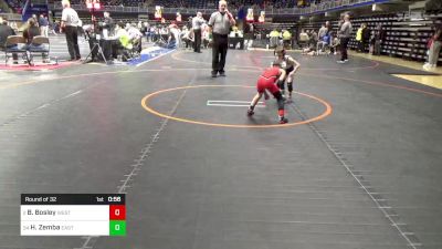 45 lbs Round Of 32 - Brody Bosley, West York vs Hayden Zemba, Easton