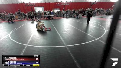 160 lbs Cons. Round 5 - Eli Leonard, Sarbacker Wrestling Academy vs Liam Crook, Askren Wrestling Academy