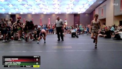 74 lbs Round 2 (4 Team) - Ashton Allfree, East Kansas Eagles vs Jaxon Moore, Operators