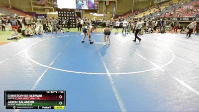 150 lbs Cons. Round 1 - Christopher Schwab, South St. Paul Wrestling Club vs Jaxon Salander, MATPAC Wrestling Club