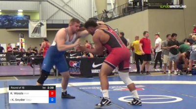 97 kg Round Of 16 - Kobe Woods, MXW vs Kevin Snyder, Ohio State-Unattached