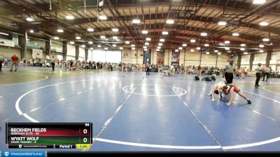 96 lbs Rd# 4- 2:00pm Friday Final Pool - Beckhem Fields, Nebraska Elite vs Wyatt Wolf, Crass Trained