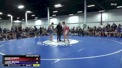 187 lbs 2nd Place Match (8 Team) - Jacob Everett, Michigan vs Caden Brooks, Washington