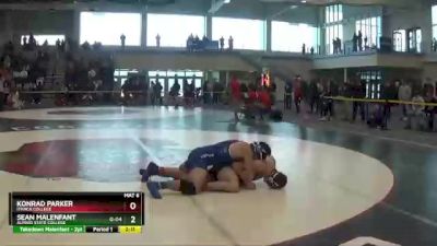 184 lbs Champ. Round 1 - Sean Malenfant, Alfred State College vs Konrad Parker, Ithaca College