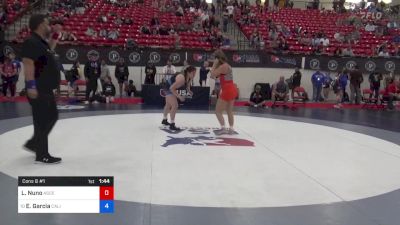 155 lbs Cons 8 #1 - Lilyana Nuno, Ascend Wrestling Academy vs Eva Garcia, California