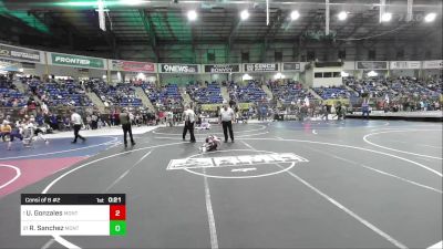 54 lbs Consi Of 8 #2 - Uriah (THE TANK) Gonzales, Montrose Elite vs Rhyder Sanchez, Montrose Elite