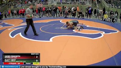 117 lbs Quarterfinal - James Ringseth, Newberg Mat Club vs Rusty Best, Nestucca Valley Wrestling Club