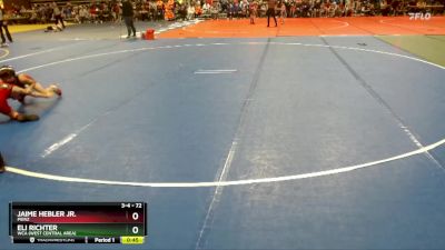 72 lbs Cons. Round 2 - Jaime Hebler Jr., Pierz vs Eli Richter, WCA (West Central Area)