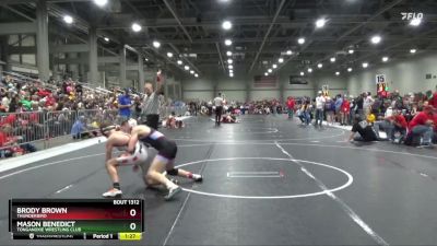 125 lbs Champ. Round 1 - Brody Brown, Thunderbird vs Mason Benedict, Tonganoxie Wrestling Club