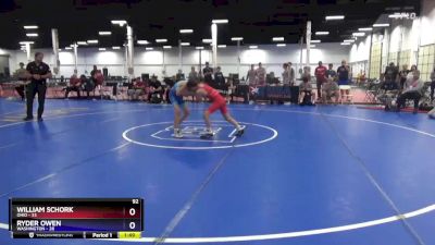 92 lbs Round 1 (8 Team) - William Schork, Ohio vs Ryder Owen, Washington