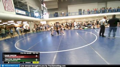 103-104 lbs Round 3 - Gage Snook, Sanderson Wrestling Academy vs Triston Walker, Stallions Wrestling