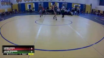 132 lbs Semis & Wb (16 Team) - Jacob Edwards, Black & Blue vs James Kosza, Wellington