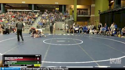 126 lbs Finals (8 Team) - Brayden Belford, Edmond North vs JJ McComas, Stillwater