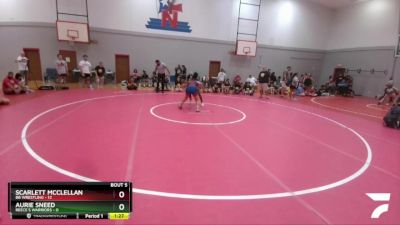 114 lbs Round 2 (6 Team) - Aurie Sneed, Reece`s Warriors vs Scarlett McClellan, BB Wrestling
