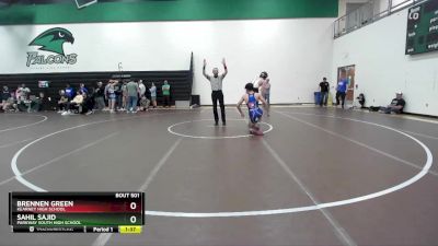 150 lbs Cons. Round 3 - Brennen Green, Kearney High School vs Sahil Sajid, Parkway South High School