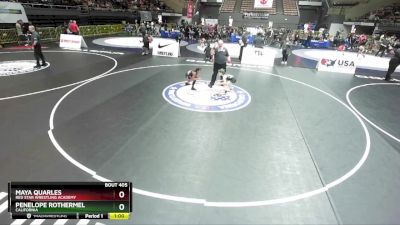 73 lbs Semifinal - Maya Quarles, Red Star Wrestling Academy vs Penelope Rothermel, California