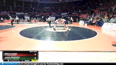 3A 195 lbs Cons. Round 3 - Drew Surges, St. Charles (North) vs Jaxon Penovich, Mt. Prospect (Prospect)