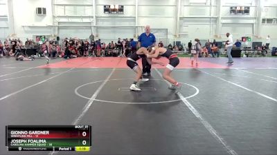 120 lbs Round 7 (10 Team) - Joseph Foalima, Carolina Hammer Squad vs Gionno Gardner, Wrestling Mill