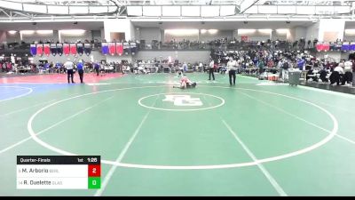 113 lbs Quarterfinal - Mason Arborio, Berlin vs Ryan Ouelette, Glastonbury