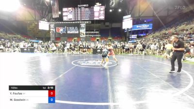 112 lbs Cons 32 #2 - Yianna Foufas, New York vs Mia Goodwin, Virginia